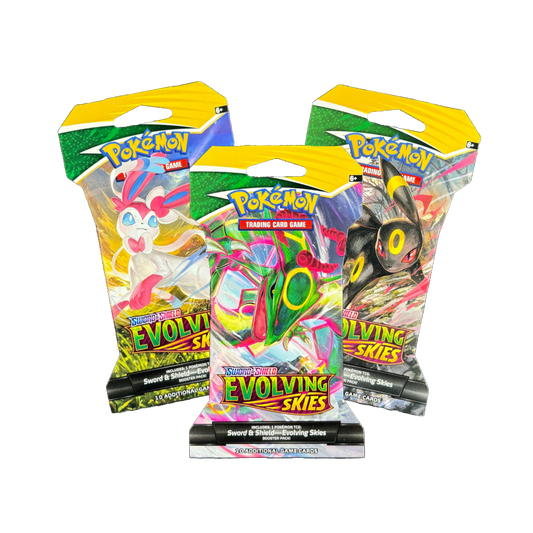 pokemon evolving skies booster box case SWSH Evolving Skies Booster Box Case SWSH07 – Loose Packs Trading Co