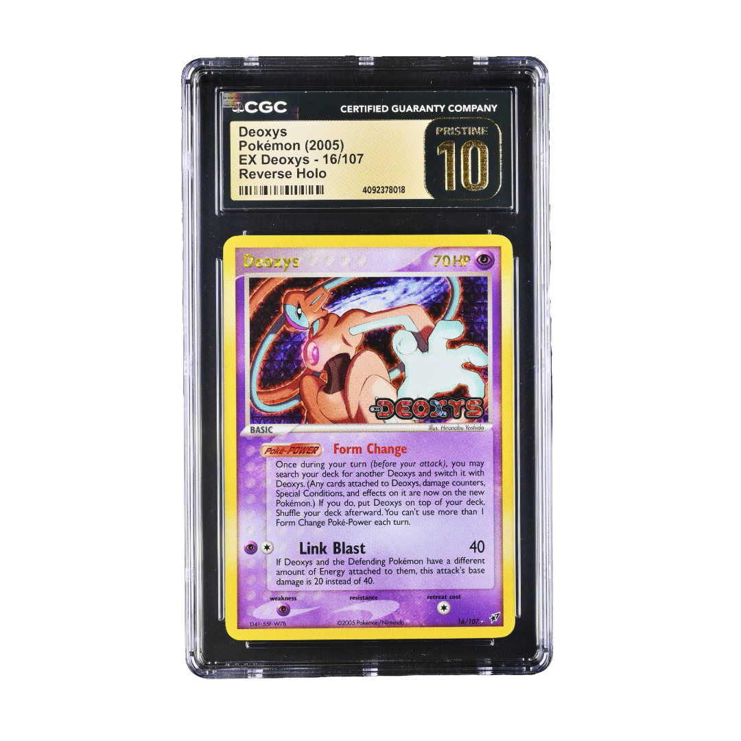 CGC Pristine 10 EX Deoxys Reverse Holo Deoxys #16