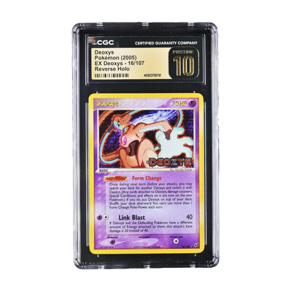 CGC Pristine 10 EX Deoxys Reverse Holo Deoxys #16