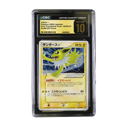 CGC Pristine 10 Japanese PLAY Promo Jolteon Gold Star