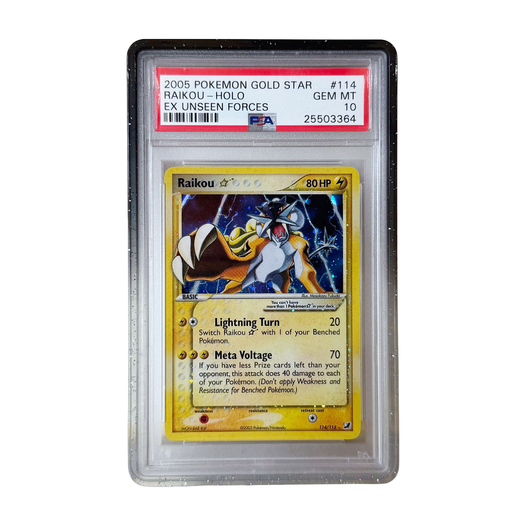 PSA 10 EX Unseen Forces Gold Star Raikou #114