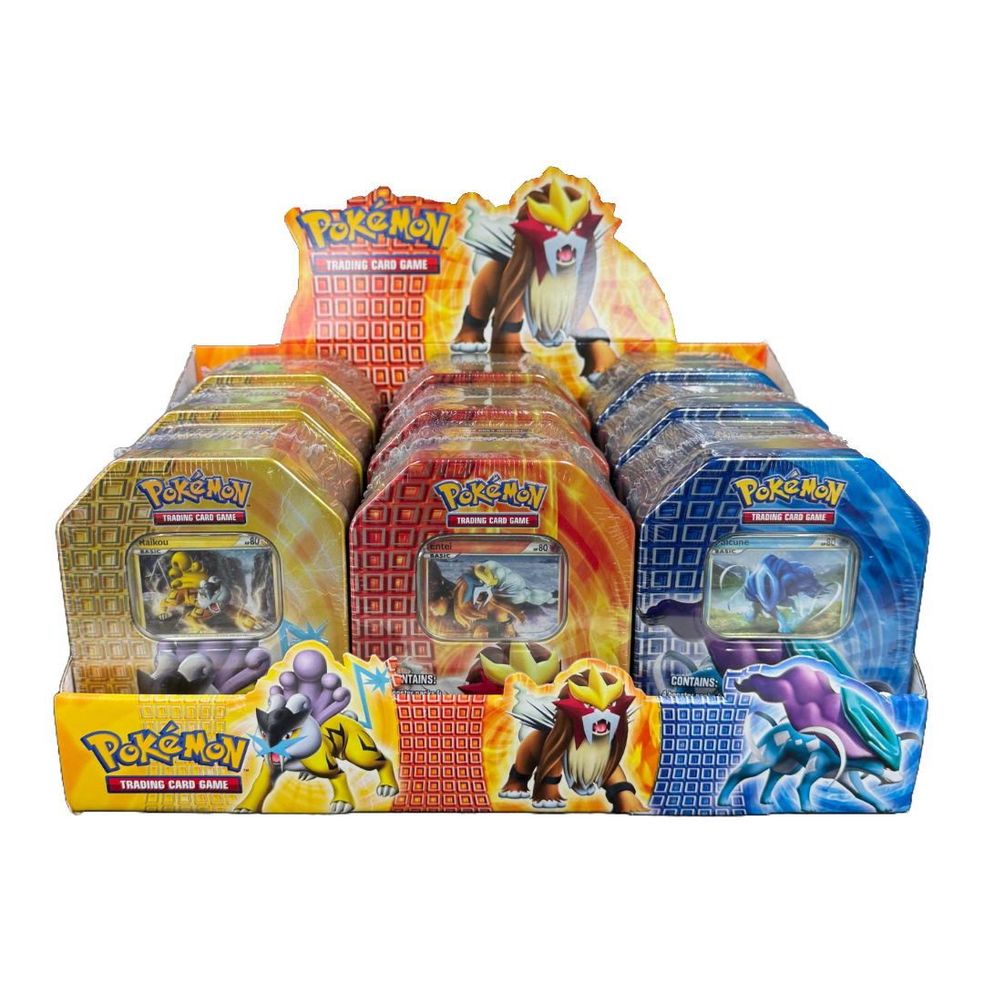 2010 pokemon booster box HS Legendary Beast Tin 2010