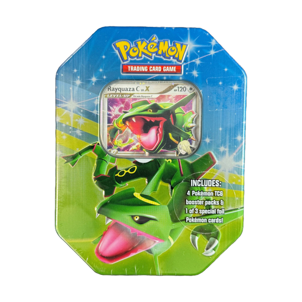 Rayquaza C Lv. X Tin Loose Packs Trading Co. Rayquaza C Lv. X Tin Loose Packs Trading Co.