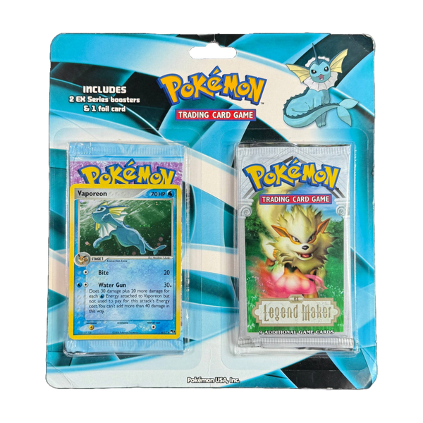 EX Vaporeon Double Blister – Loose Packs Trading Co