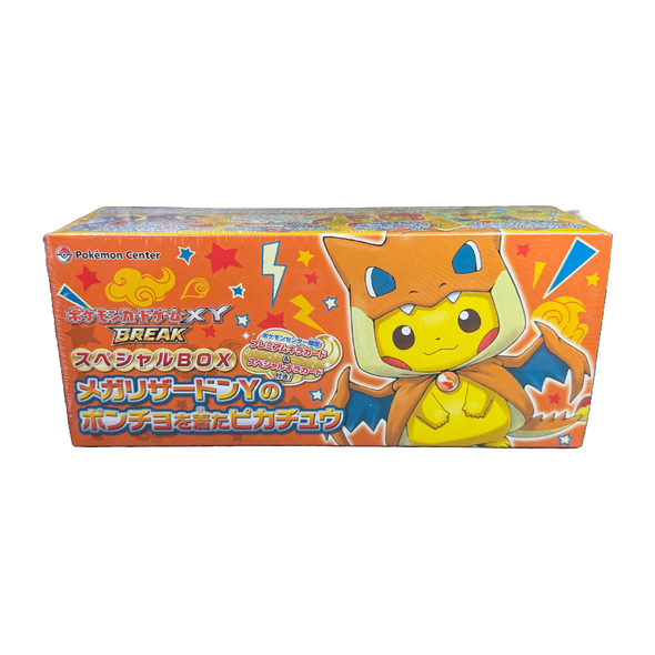 XY Mega Charizard Y Special Poncho Pikachu Box