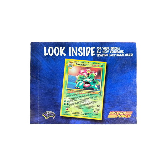 WOTC Nintendo Power Venusaur Black Star Sealed Promo