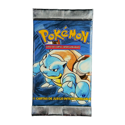Base Set Booster Pack 1st Edition Spanish - Blastoise (Light)