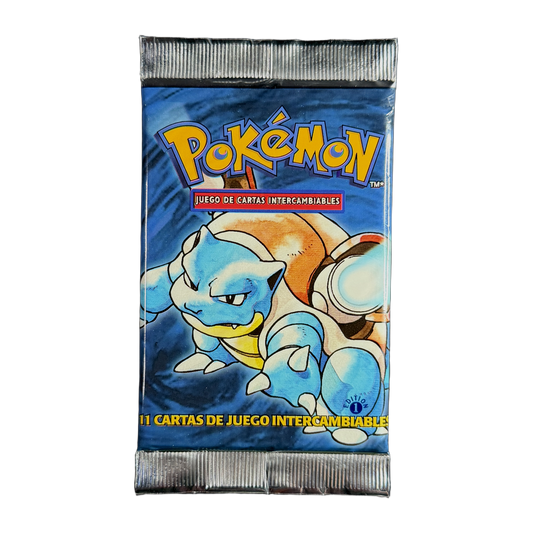 Base Set Booster Pack 1st Edition Spanish - Blastoise (Light)