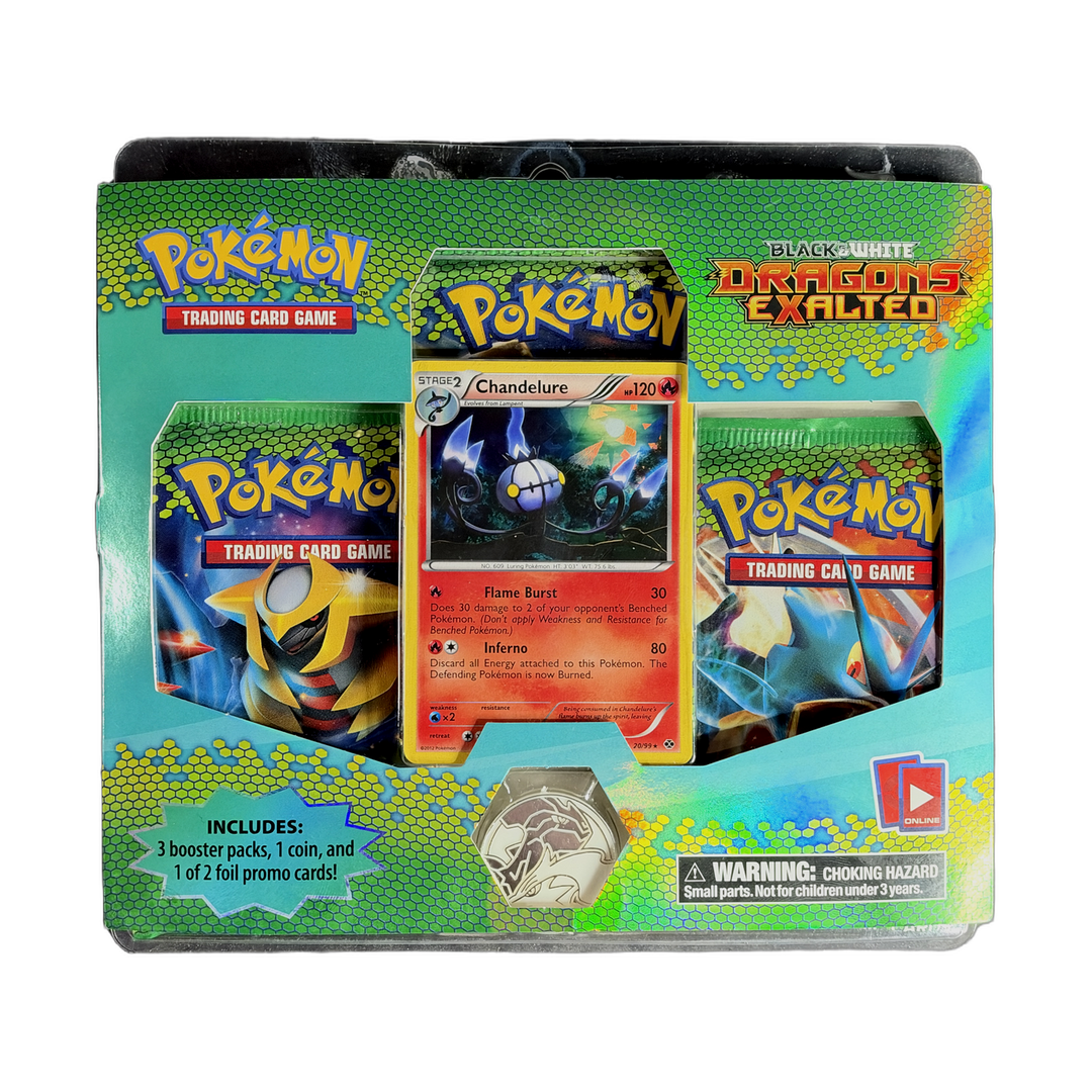 B&W Dragons Exalted 3 Pack Clamshell Blister - Chandelure (IRL cutout 2026-10-28)