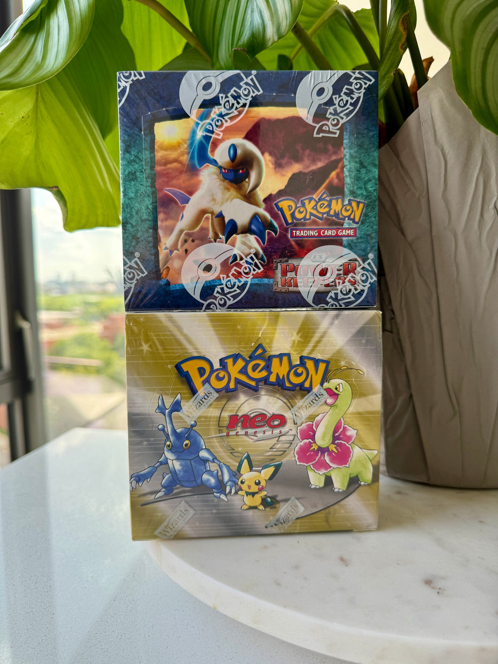 Sealed Pokemon Neo Genesis and EX Power Keepers booster boxes