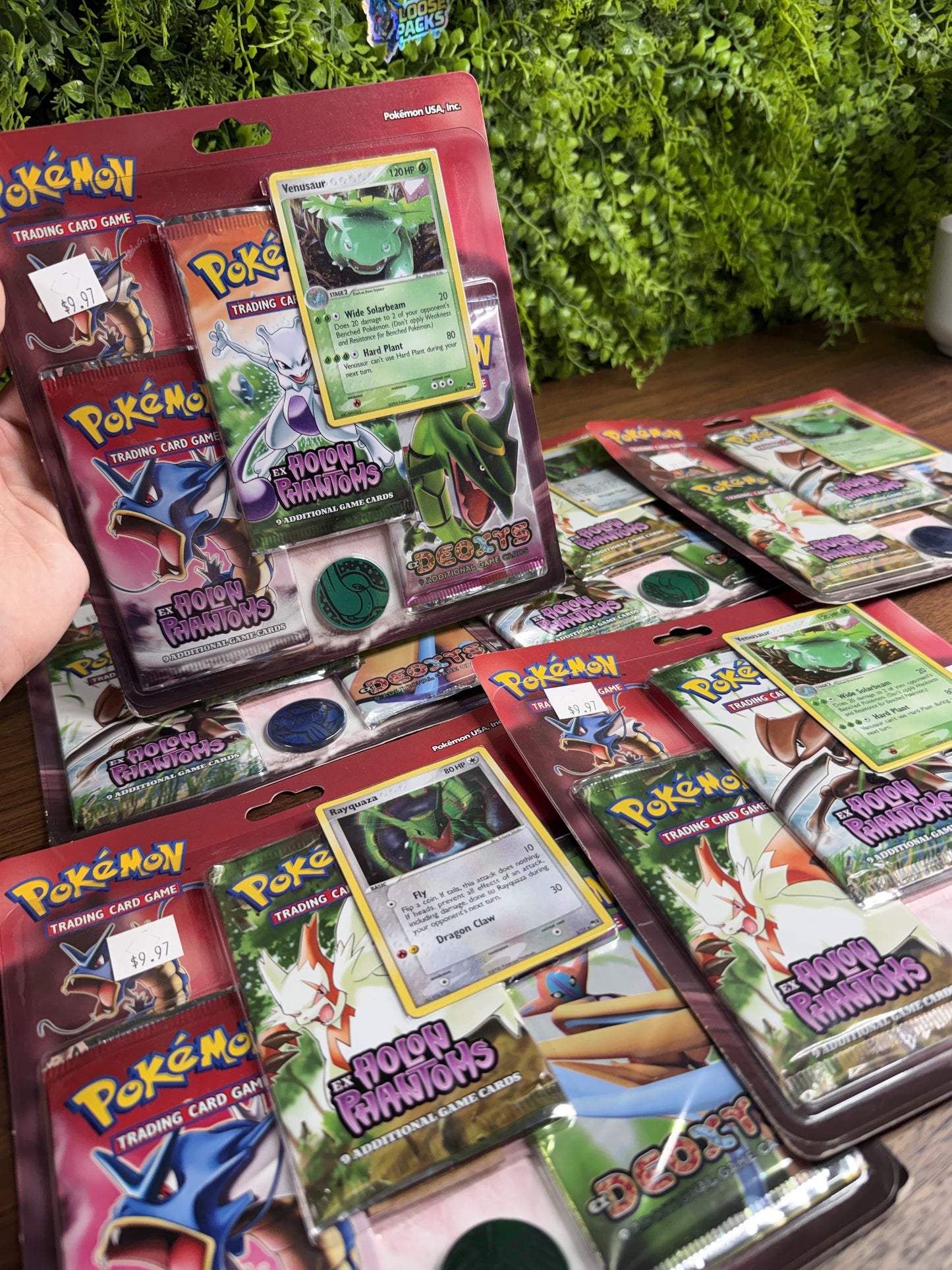 EX Holon Phantoms / Deoxys 3 Pack Blister - Venusaur and Rayquaza