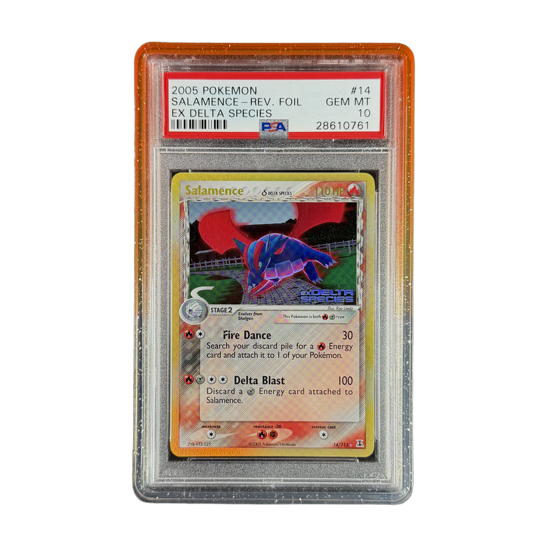 PSA 10 EX Delta Species Salamence #14 (Reverse Holo) (IRL cutout 2026-10-05)