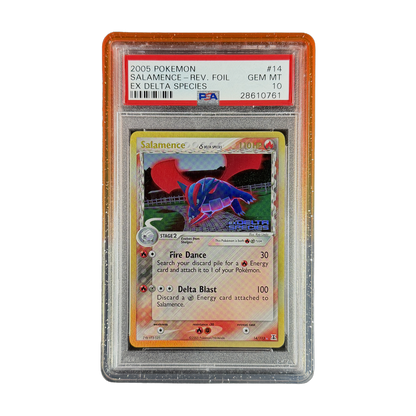 PSA 10 EX Delta Species Salamence #14 (Reverse Holo) (IRL cutout 2026-10-05)