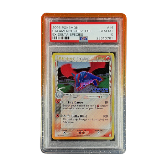 PSA 10 EX Delta Species Salamence #14 (Reverse Holo) (IRL cutout 2026-10-05)