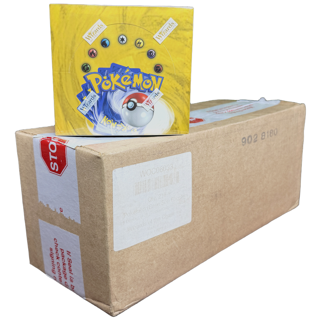 Base Set Booster Box Case Unlimited Blue Wing (IRL cutout 2026-09-30)