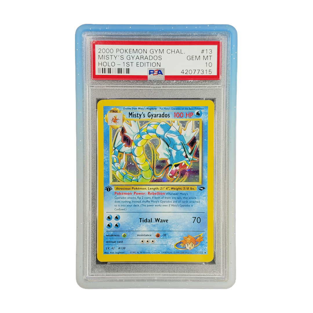 PSA 10 Gym Challenge Misty's Gyarados #13 1st Edition (Holo) (IRL cutout 2026-10-15)