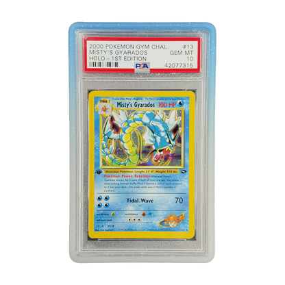 PSA 10 Gym Challenge Misty's Gyarados #13 1st Edition (Holo) (IRL cutout 2026-10-15)