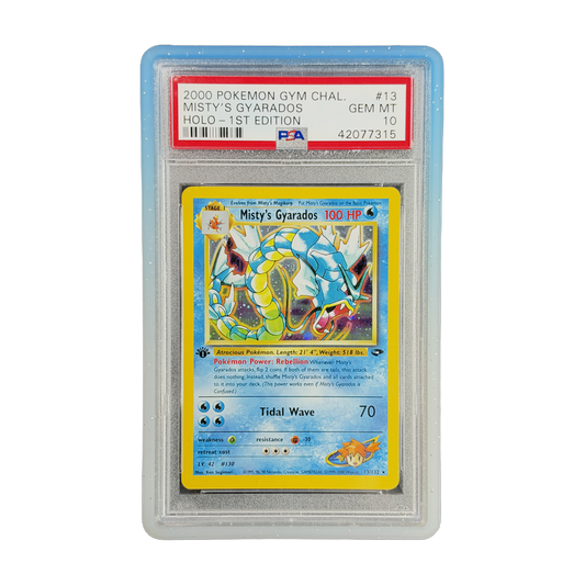 PSA 10 Gym Challenge Misty's Gyarados #13 1st Edition (Holo) (IRL cutout 2026-10-15)