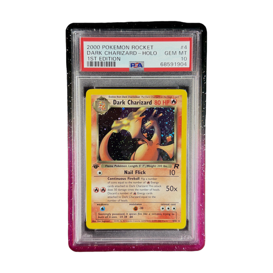 PSA 10 Team Rocket Dark Charizard #4 1st Edition (Holo) (IRL cutout 2026-10-05)