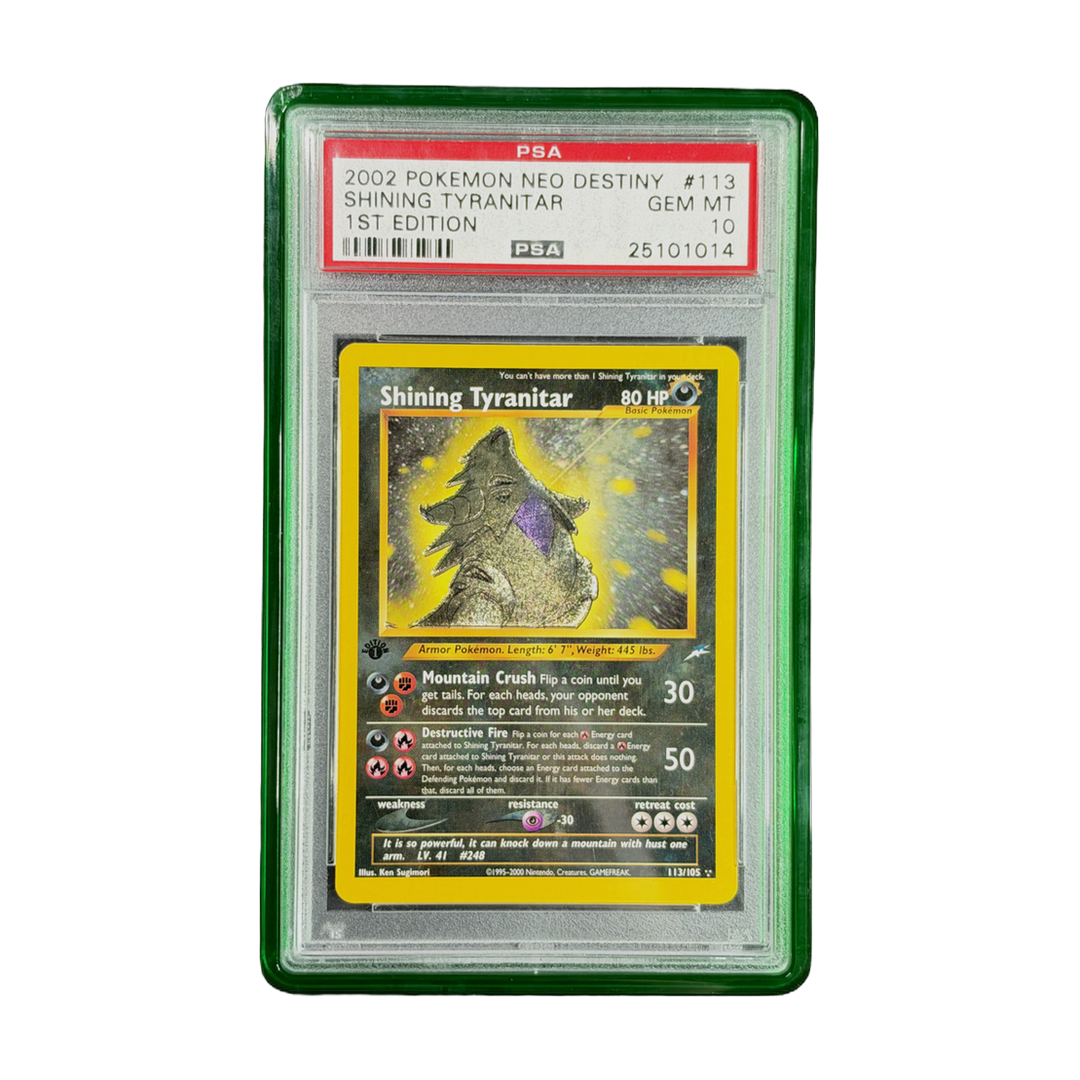 PSA 10 Neo Destiny Shining Tyranitar #113 1st Edition