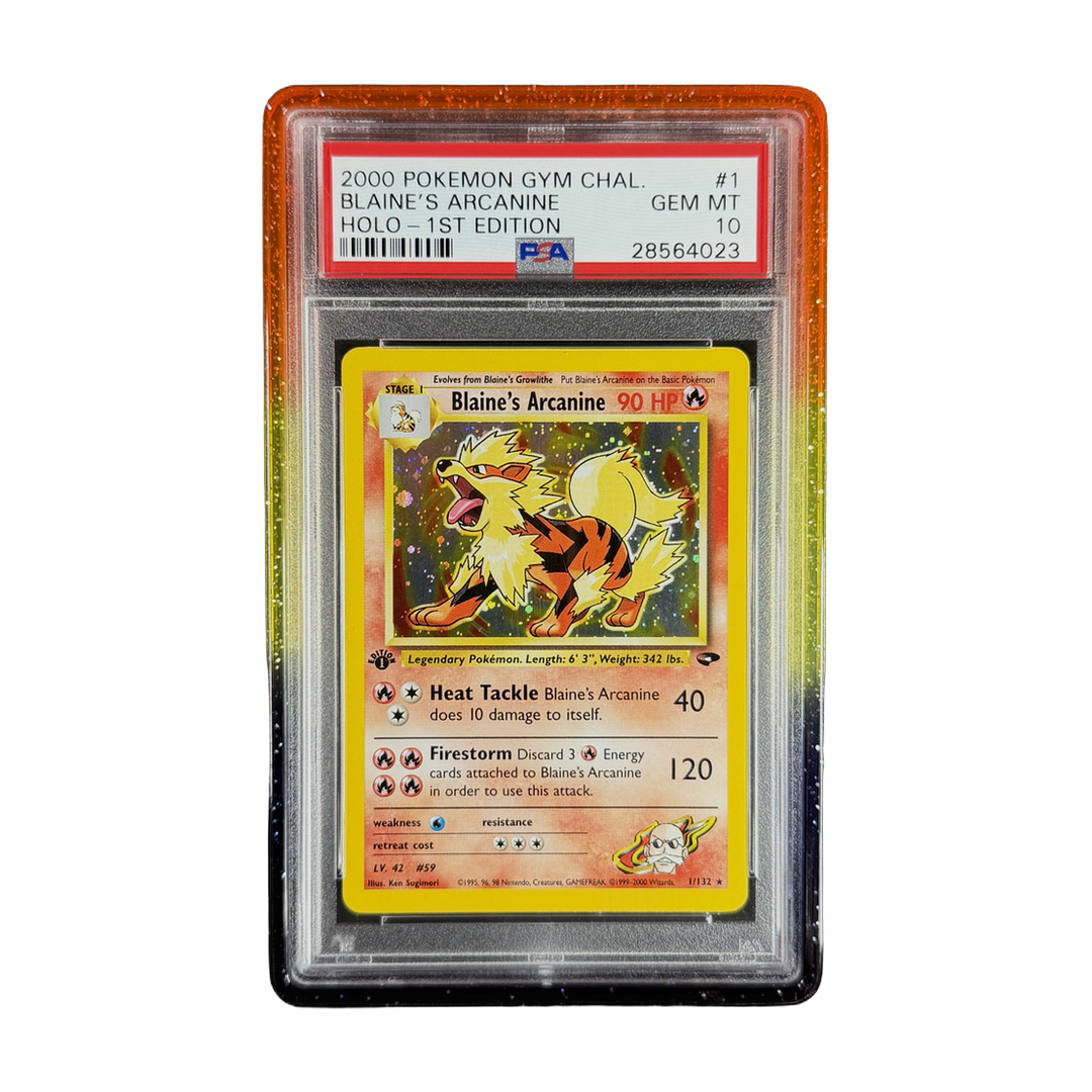 PSA 10 Gym Challenge Blaine's Arcanine #1 1st Edition (Holo) (IRL cutout 2026-10-05)
