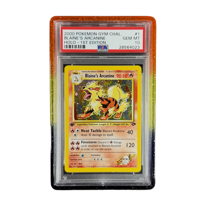PSA 10 Gym Challenge Blaine's Arcanine #1 1st Edition (Holo) (IRL cutout 2026-10-05)
