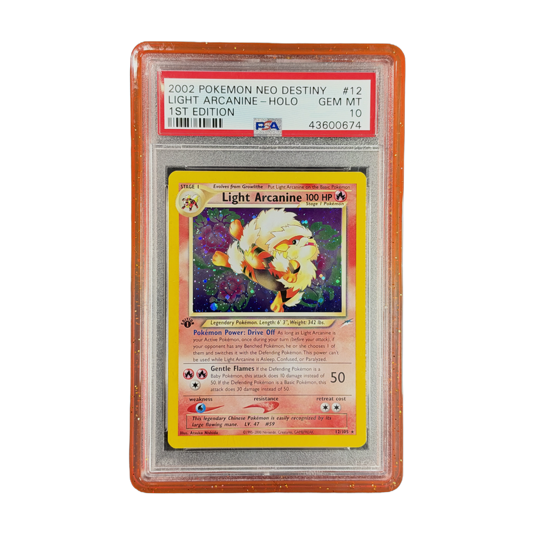 PSA 10 Neo Destiny Light Arcanine #12 1st Edition (Holo) (IRL cutout 2026-10-15)