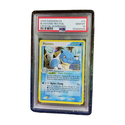 PSA 10 EX Crystal Guardians Blastoise #14 (Reverse Holo) (IRL cutout 2026-10-15)