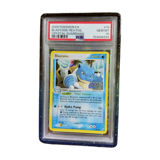 PSA 10 EX Crystal Guardians Blastoise #14 (Reverse Holo) (IRL cutout 2026-10-15)