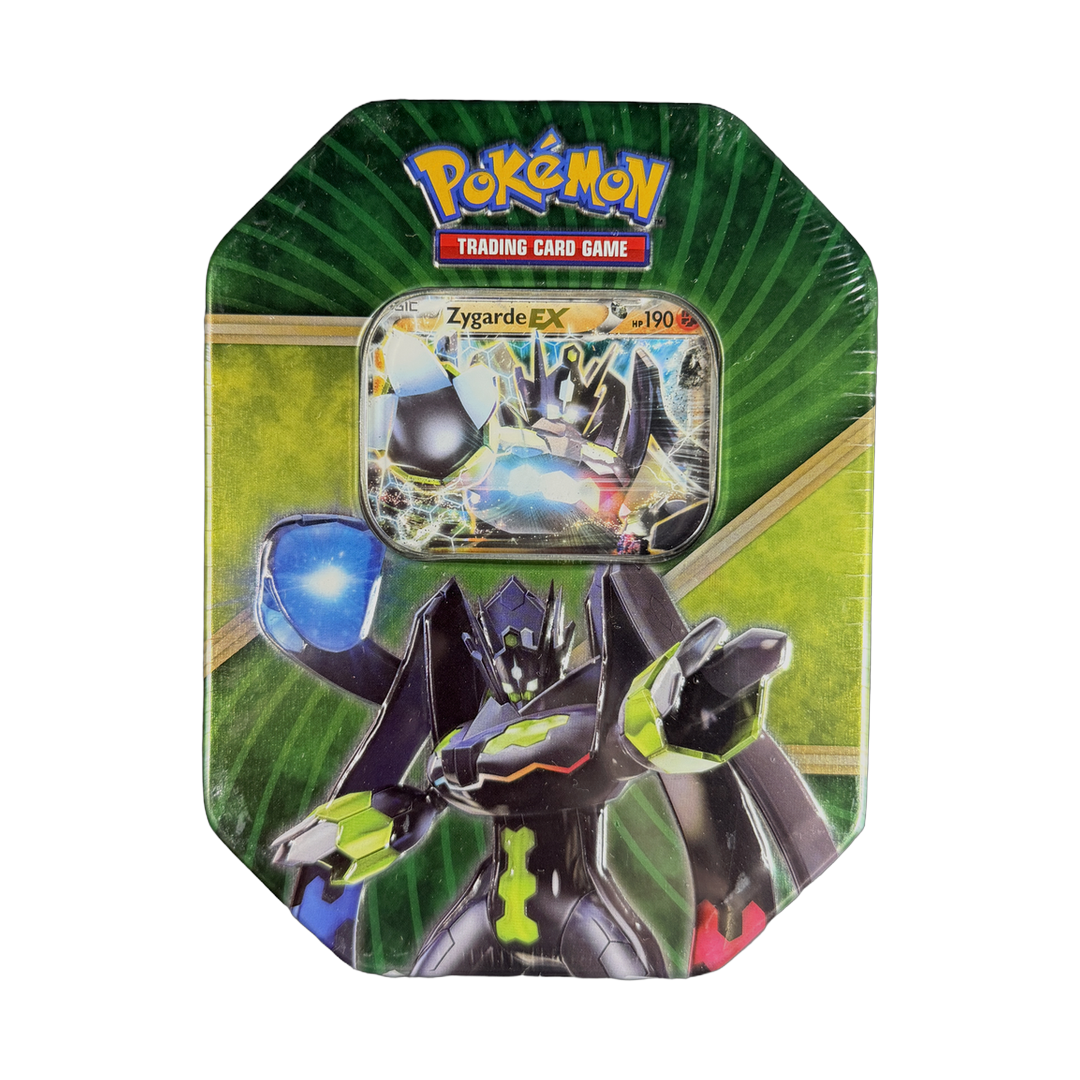 XY Shiny Kalos Tin - Zygarde EX (IRL cutout 2026-09-30)
