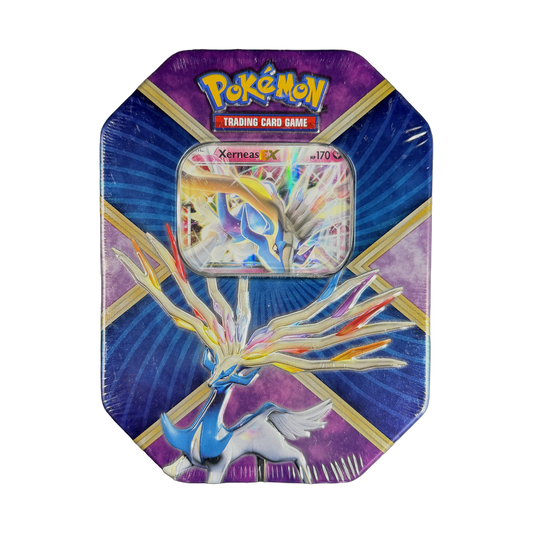 XY Shiny Kalos Tin - Shiny Xerneas EX (IRL cutout 2026-09-30)