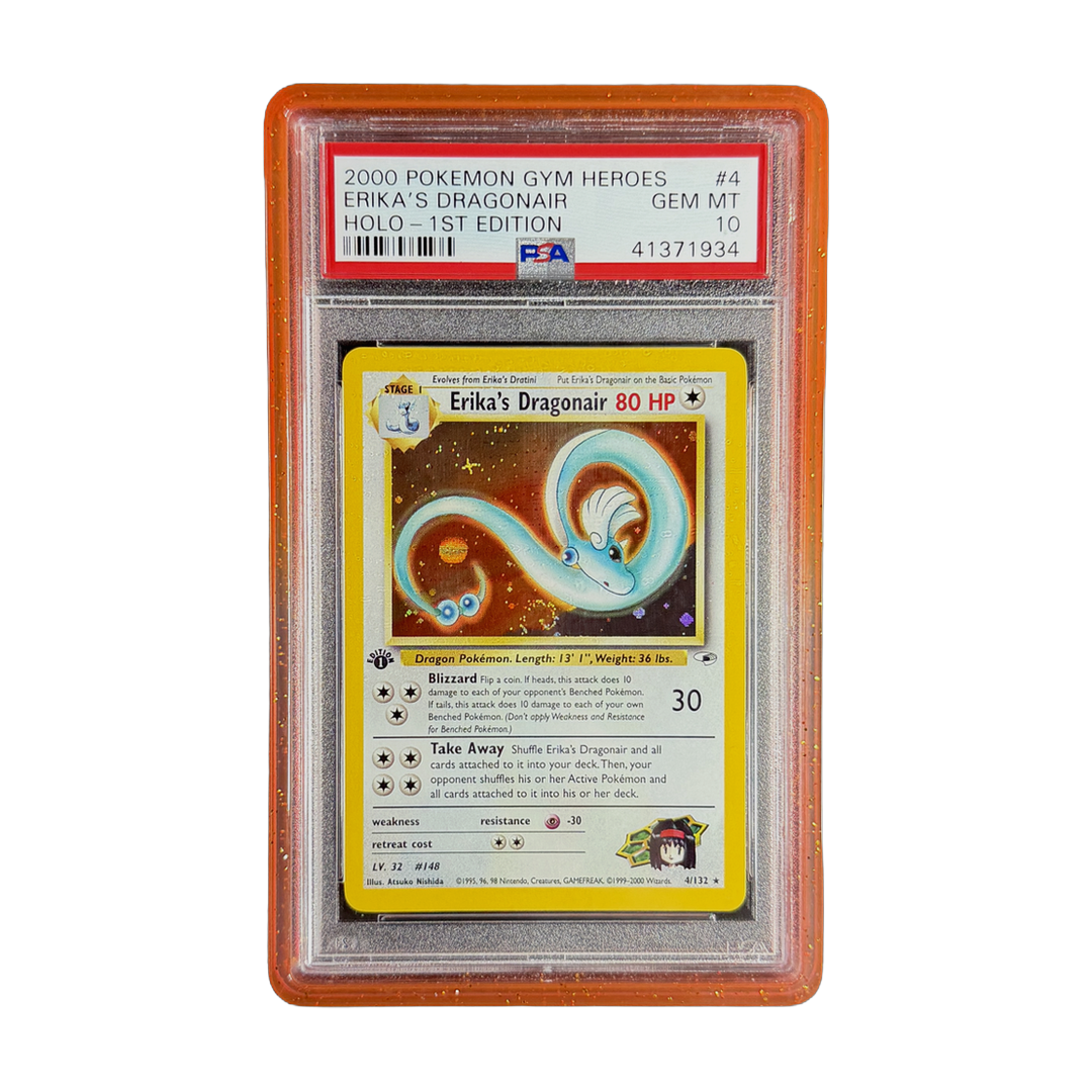 PSA 10 Gym Heroes Erika's Dragonair Holo 1st Edition #4/132 (IRL cutout 2026-09-30)