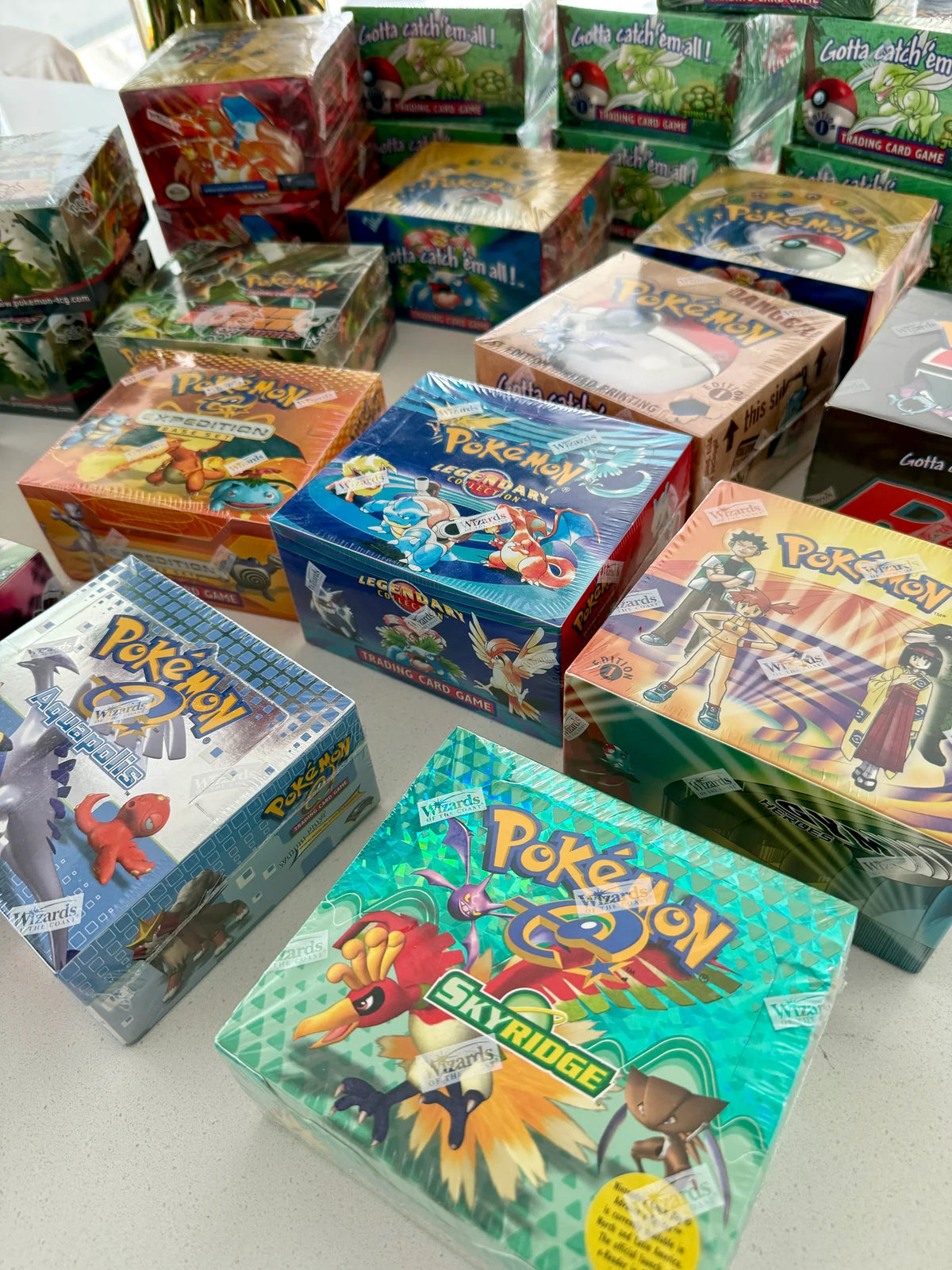 Assorted vintage English Pokemon booster boxes