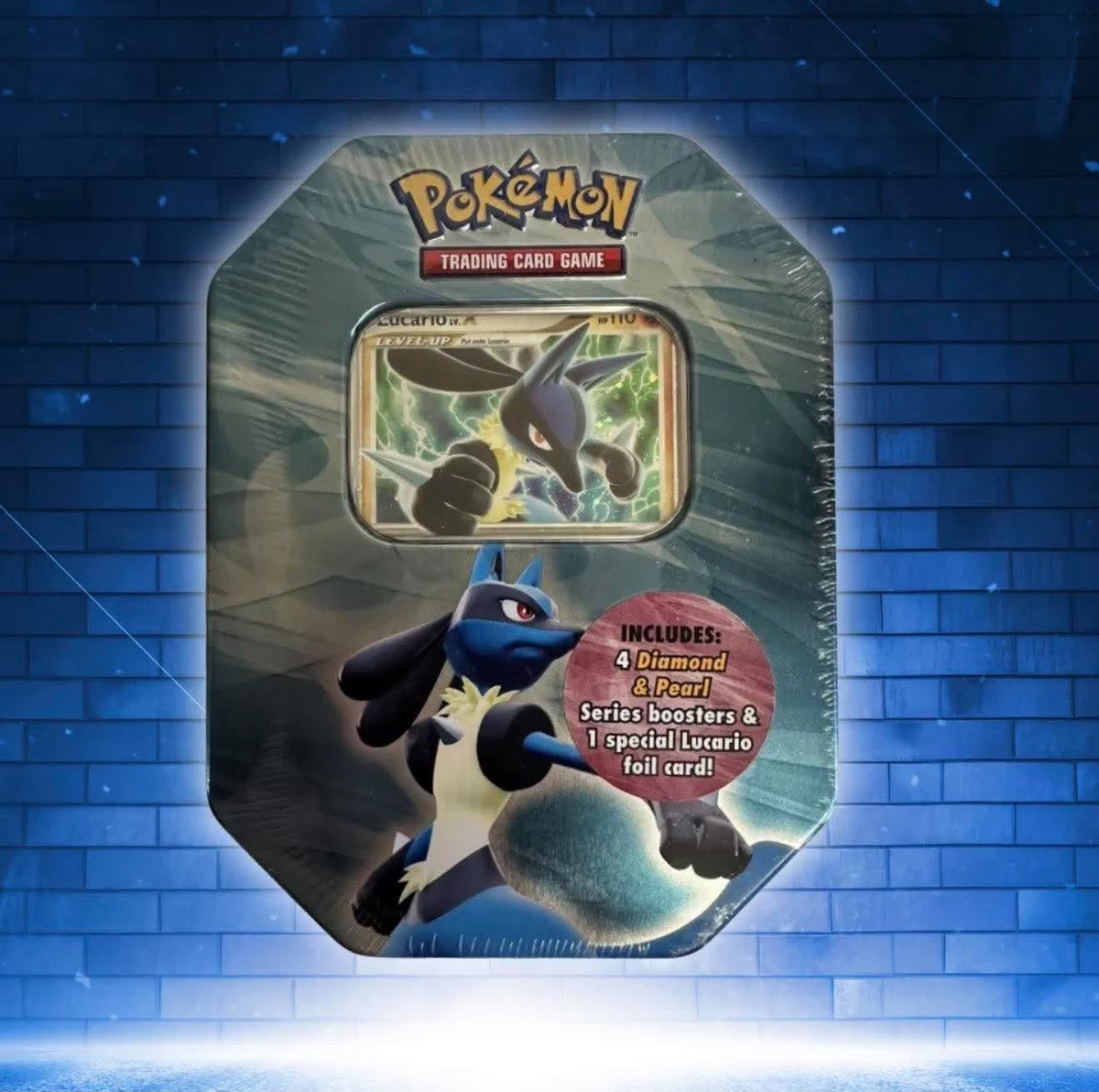 Lucario Lv. X Tin - original photo