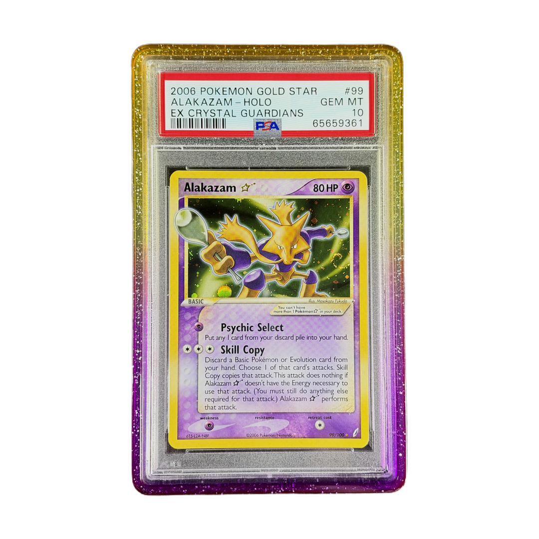 PSA 10 EX Crystal Guardians Gold Star Alakazam #99 *SWIRL