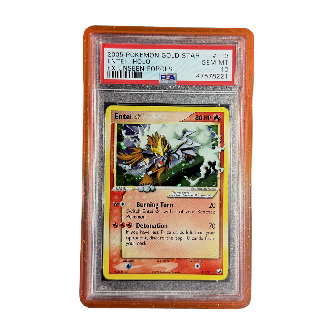 PSA 10 EX Unseen Forces Gold Star Entei #113 (Cert 47578221)