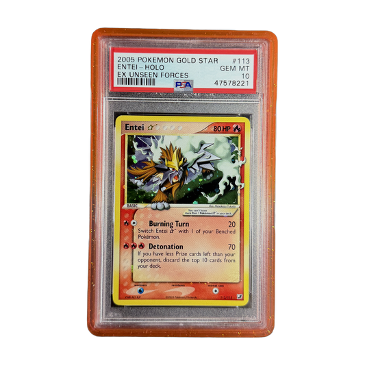 PSA 10 EX Unseen Forces Gold Star Entei #113 (Cert 47578221)
