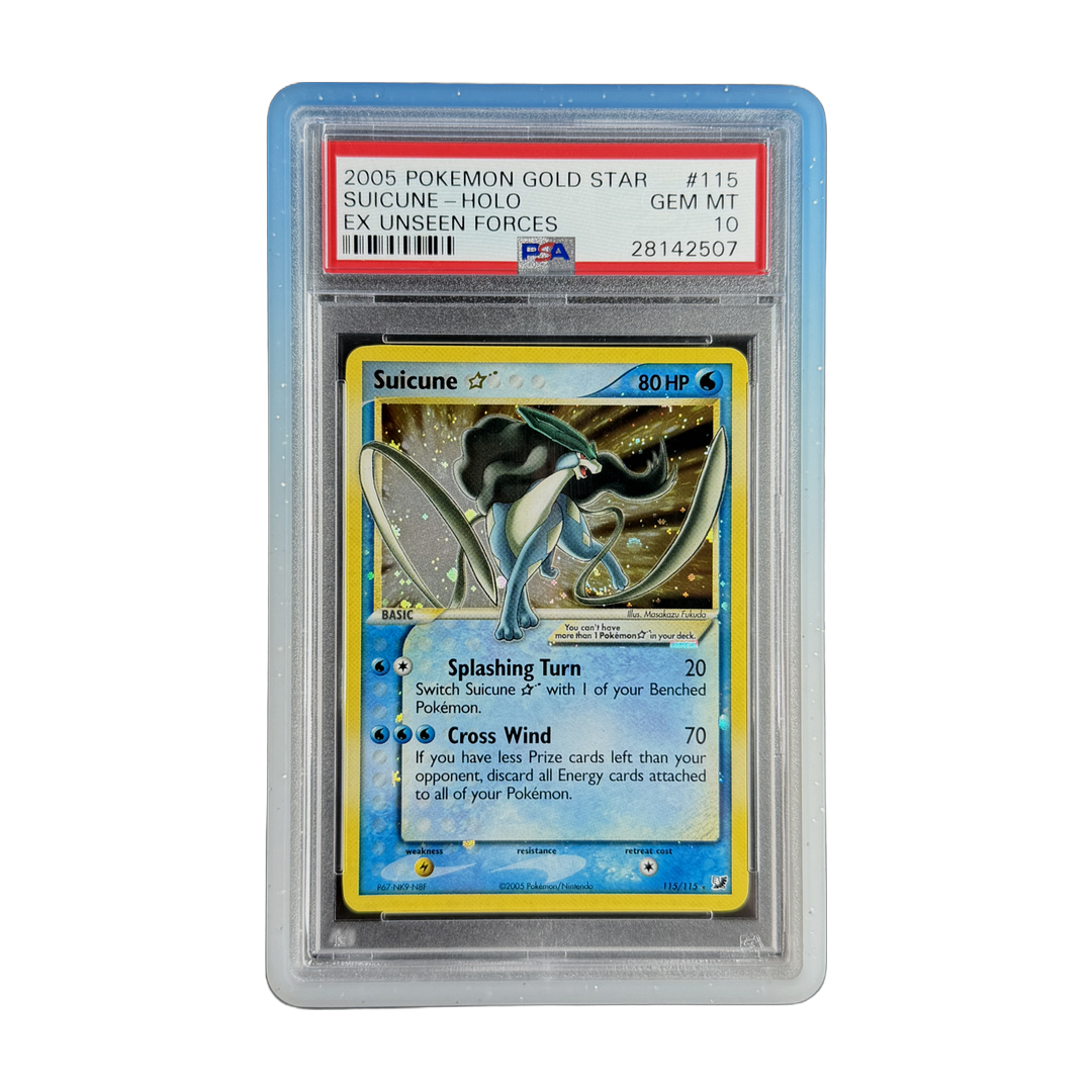 PSA 10 EX Unseen Forces Gold Star Suicune #115 (Cert 28142507)