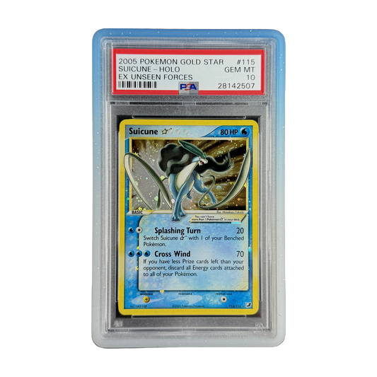PSA 10 EX Unseen Forces Gold Star Suicune #115 (Cert 28142507)