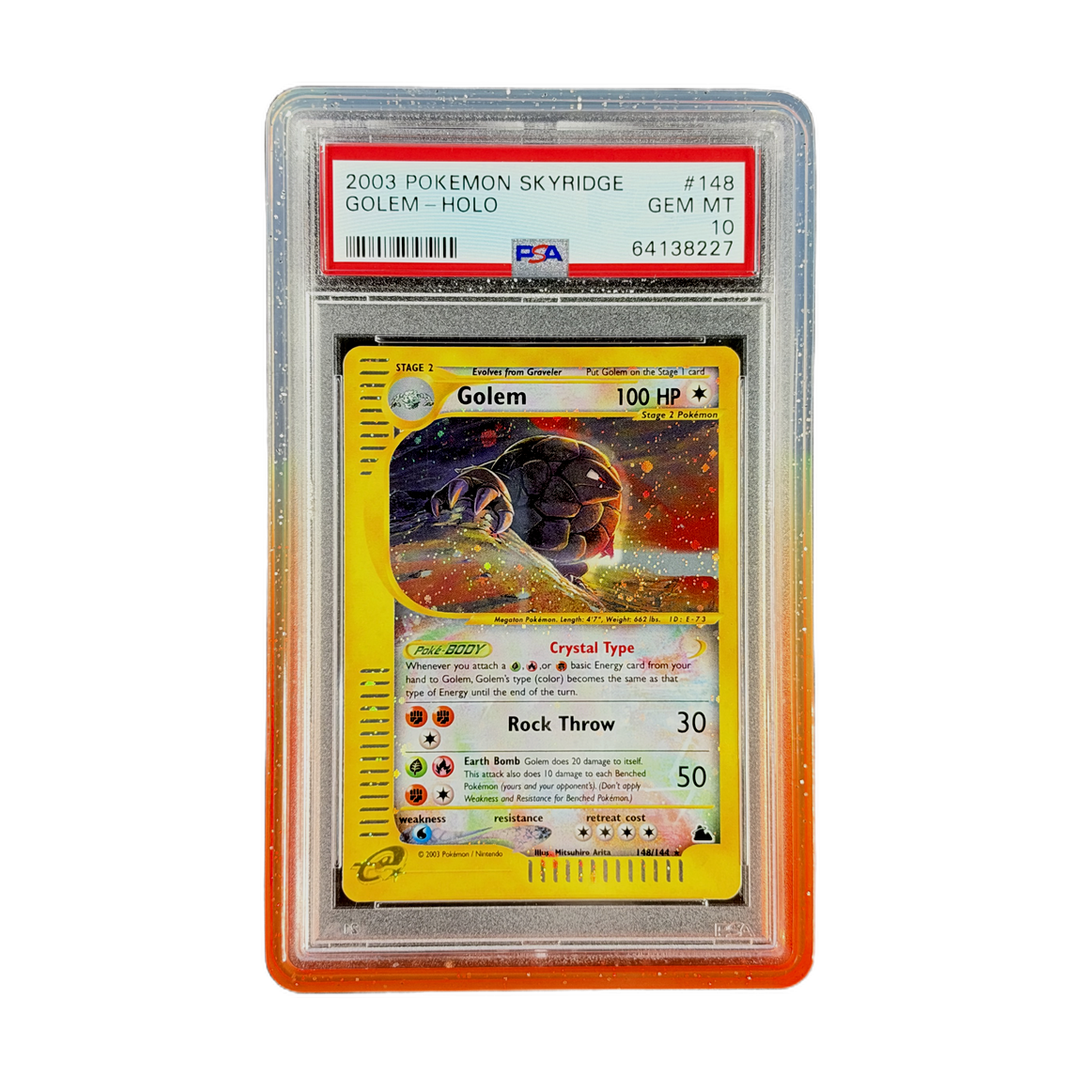 PSA 10 Skyridge Golem #148 (Holo) (IRL cutout PNG 2026-10-07 IMG_7122)