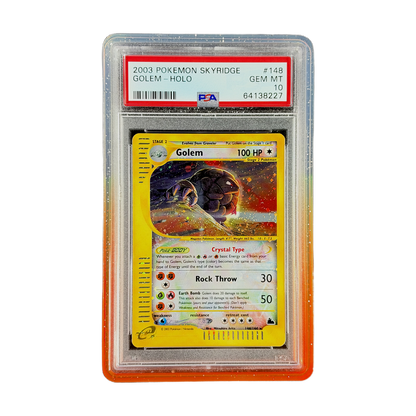 PSA 10 Skyridge Golem #148 (Holo) (IRL cutout PNG 2026-10-07 IMG_7122)