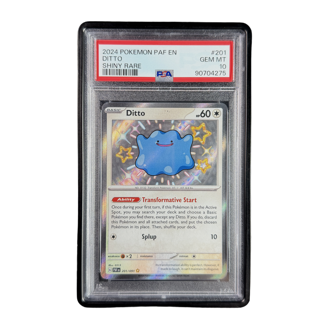 PSA 10 Paldean Fates Shiny Rare Ditto #201