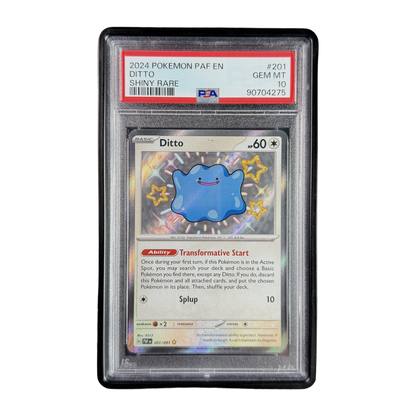 PSA 10 Paldean Fates Shiny Rare Ditto #201