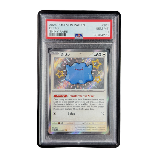 PSA 10 Paldean Fates Shiny Rare Ditto #201