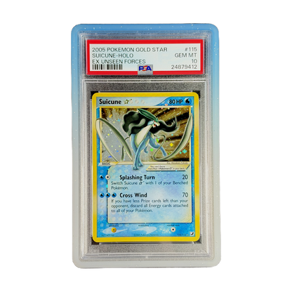 PSA 10 EX Unseen Forces Gold Star Suicune #115
