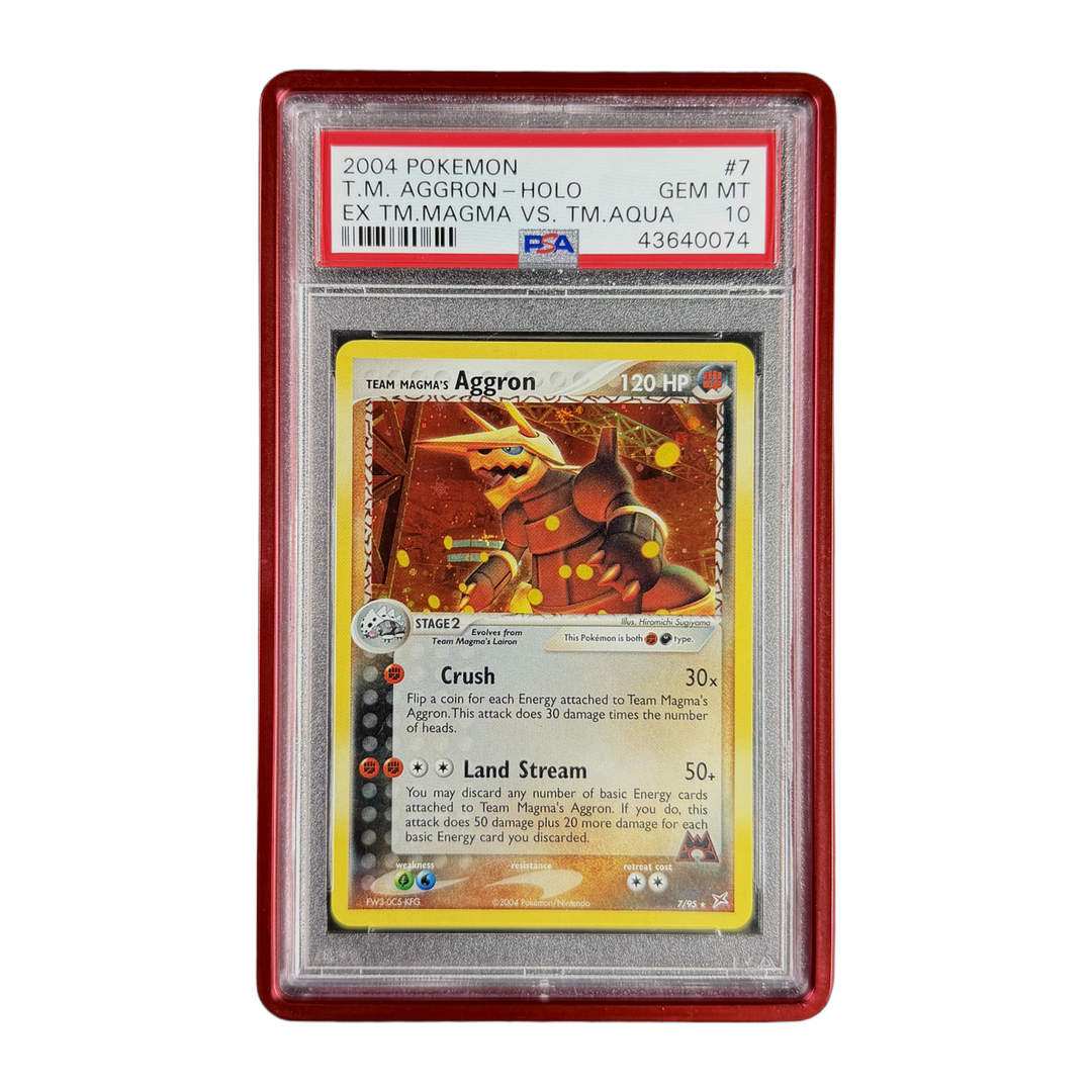 PSA 10 EX Team Magma vs Team Aqua Team Magma's Aggron #7