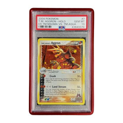 PSA 10 EX Team Magma vs Team Aqua Team Magma's Aggron #7