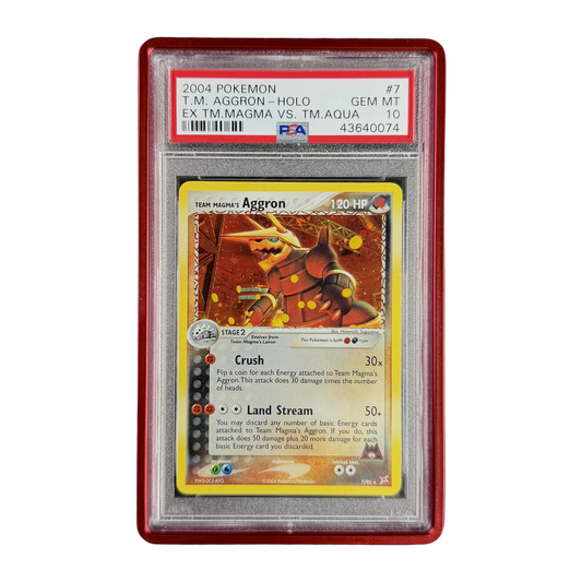 PSA 10 EX Team Magma vs Team Aqua Team Magma's Aggron #7