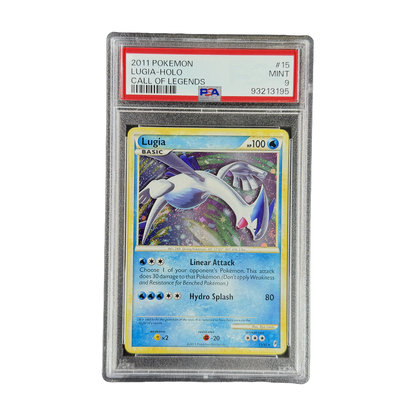 PSA 9 HS Call of Legends Lugia #15 (IRL PNG 2026-09-16 v2)