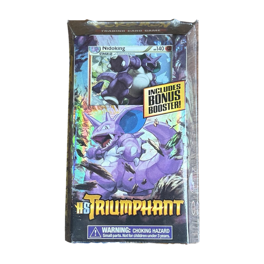Sealed HS Triumphant Royal Guard Nidoking theme deck with bonus booster